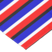 Muster für Red Blue Stripes Tischdecke (Schrägansicht)