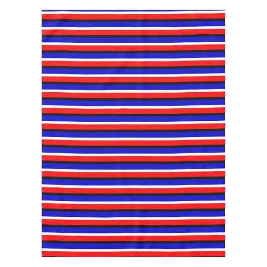 Muster für Red Blue Stripes Tischdecke (Vorderseite)