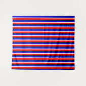 Muster für Red Blue Stripes Wandteppich (Vorderseite (Horizontal))