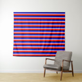 Muster für Red Blue Stripes Wandteppich (Beispiel (Horizontal))