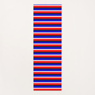 Muster für Red Blue Stripes Yogamatte