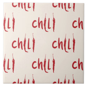 Muster für Red Chili Paprikaschoten Fliese