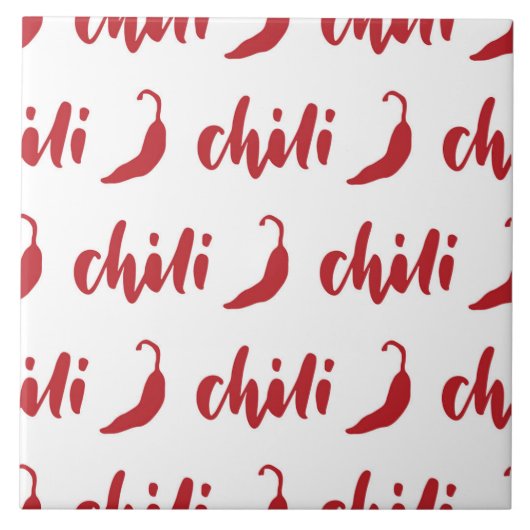 Muster für Red Chili Paprikaschoten Fliese (Vorderseite)