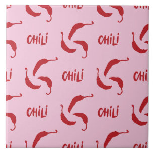 Muster für Red Chili Paprikaschoten Fliese