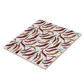 Muster für Red Chili Paprikaschoten Fliese (Seite)