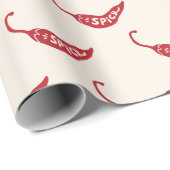 Muster für Red Chili Paprikaschoten Geschenkpapier (Rolleneckpunkt)