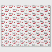 Muster für Red Chili Paprikaschoten Geschenkpapier (Flach)