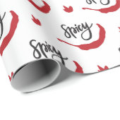 Muster für Red Chili Paprikaschoten Geschenkpapier (Rolleneckpunkt)