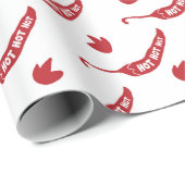 Muster für Red Chili Paprikaschoten Geschenkpapier (Rolleneckpunkt)