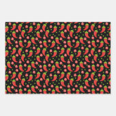 Muster für Red Chili Paprikaschoten Geschenkpapier Set (Vorderseite 2)