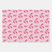 Muster für Red Chili Paprikaschoten Geschenkpapier Set (Vorderseite)