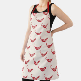 Muster für Red Chili Paprikaschoten Schürze