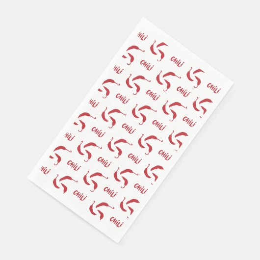 Muster für Red Chili Paprikaschoten Serviette (Ecke)