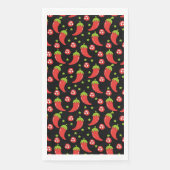 Muster für Red Chili Paprikaschoten Serviette (Vorderseite)