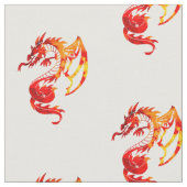 Muster für Red Fire Dragons Stoff (Nahaufnahme)