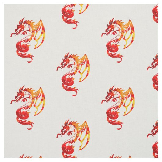 Muster für Red Fire Dragons Stoff (Muster)