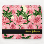 Muster für Red Floral Design Benutzerdefiniertes N Mousepad (Vorne)