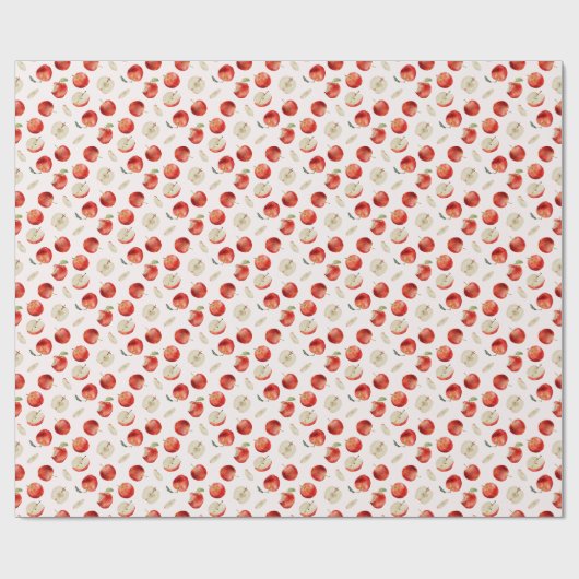 Muster für Red Fruit Äpfel Geschenkpapier (Flach)