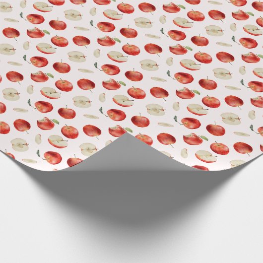 Muster für Red Fruit Äpfel Geschenkpapier (Ecke)