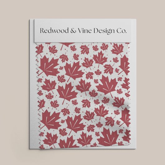 Muster für Red Maple-Blätter Stoff