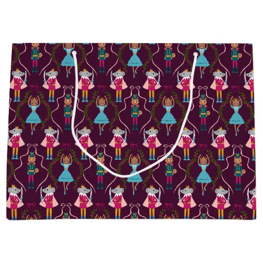 Muster für Red Nutcracker Große Geschenktüte (Vorderseite)