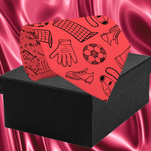 Muster für Red Soccer Equipment Krawatte