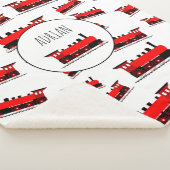 Muster für Red Steam Train - Angepasster Name Sherpadecke (3/4)