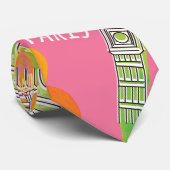 Muster für Reiseziele Krawatte (Gerollt)