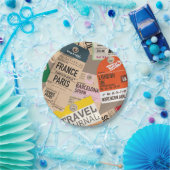 Muster für Reiseziele Pappteller (Party)