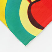 Muster für Retro 70er Groovy Fall Herbstelemente Fleecedecke (Ecke)