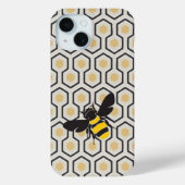 Muster für Retro-Bienen und Honeycomb Case-Mate iPhone Hülle (Rückseite)