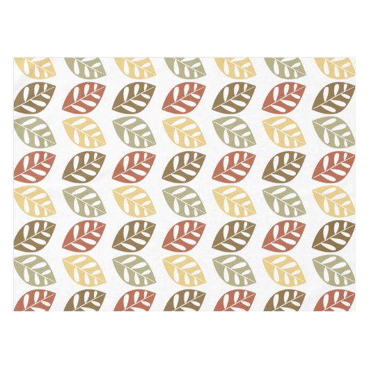 Muster für Retro-Blätter Tischdecke (Vorderseite (Horizontal))