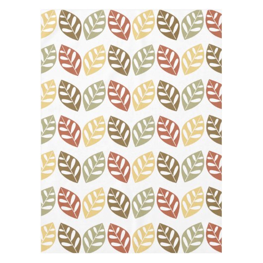 Muster für Retro-Blätter Tischdecke (Vorderseite)