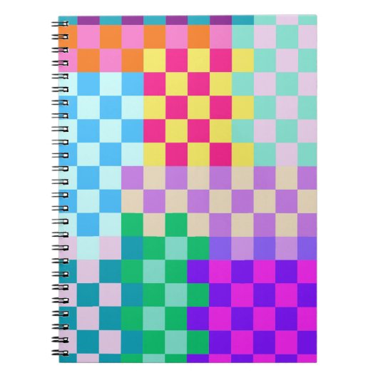 Muster für Retro-Blöcke | Notebook-Journal Notizblock (Vorderseite)
