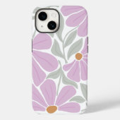 Muster für Retro-Blume Case-Mate iPhone Hülle (Rückseite)