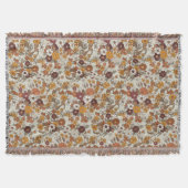 Muster für Retro-Boho-Blume Decke (Vorderseite)