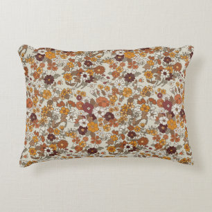 Muster für Retro-Boho-Blume Dekokissen