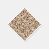 Muster für Retro-Boho-Blume Serviette (Ecke)