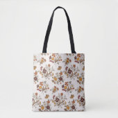 Muster für Retro-Boho-Blume Tasche (Vorderseite)