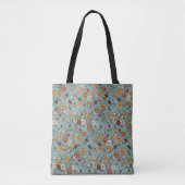 Muster für Retro-Boho-Blume Tasche (Vorderseite)