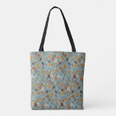 Muster für Retro-Boho-Blume Tasche (Rückseite)