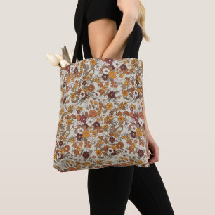 Muster für Retro-Boho-Blume Tasche