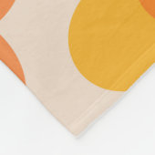 Muster für Retro-farbige Hippie-Mod-Blume Fleecedecke (Ecke)