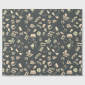 Muster für Retro-Filmelemente Geschenkpapier (Flach)