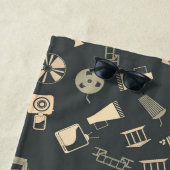 Muster für Retro-Filmelemente Strandtuch (Beispiel)