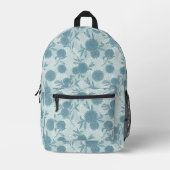 Muster für Retro-Floral Bedruckter Rucksack (Vorderseite)