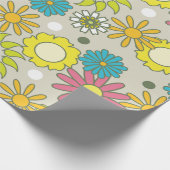 Muster für Retro-Floral Geschenkpapier (Ecke)