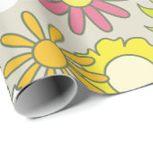 Muster für Retro-Floral Geschenkpapier (Rolleneckpunkt)