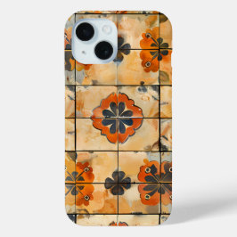 Muster für Retro Floral Handy Case