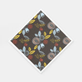 Muster für Retro-Floral Serviette (Ecke)